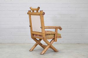 French 'belle époque' Bamboo Armchair