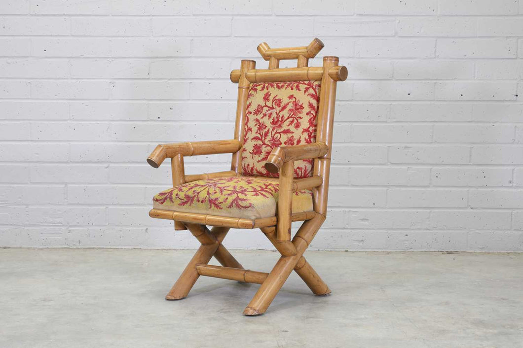 French 'belle époque' Bamboo Armchair