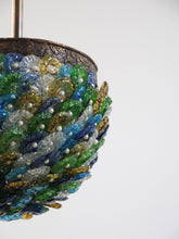 Load image into Gallery viewer, 1930&#39;s Murano Polychrome &#39;Flower Basket&#39; Pendant Light