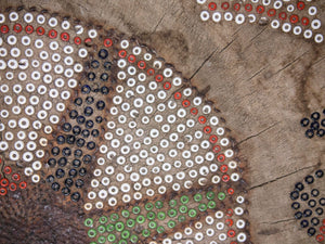 African Kamba Stool with Beads