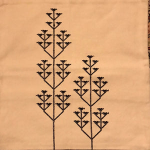 Two Trees, Black & White Cushion