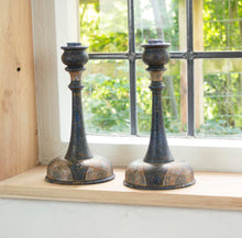 Load image into Gallery viewer, Pair of 19th Century Kashmiri Candlesticks