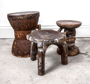 Small Tanzanian 'HeHe' Stool