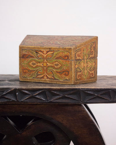 Kashmiri Painted 'Paisley' Jewellery Box