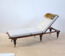 Load image into Gallery viewer, Victorian Campaign Daybed with Leopard Head-Cushion