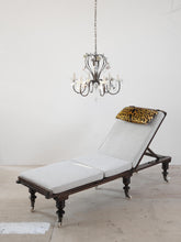 Load image into Gallery viewer, Victorian Campaign Daybed with Leopard Head-Cushion