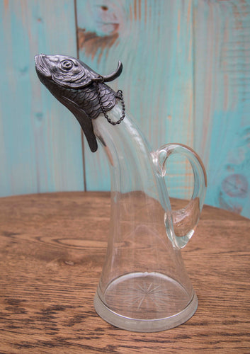 Unusual WMF Silver Fish Head Decanter