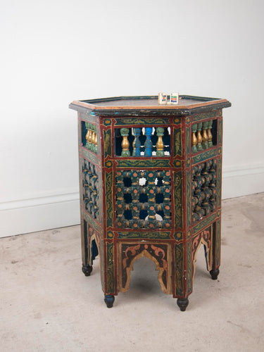 1950's Hexagonal Painted Occasional Table