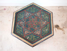 Load image into Gallery viewer, 1950&#39;s Hexagonal Painted Occasional Table