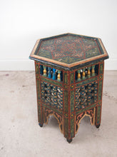 Load image into Gallery viewer, 1950&#39;s Hexagonal Painted Occasional Table
