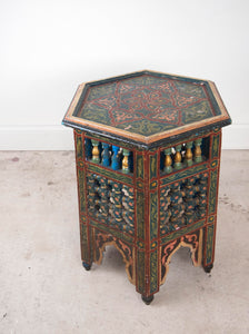 1950's Hexagonal Painted Occasional Table