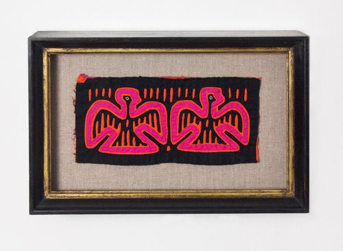 Two Pink Birds (Framed)