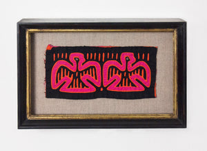 Two Pink Birds (Framed)