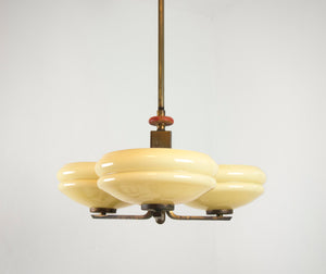 Rare Art Deco 'Pylon' Ceiling Light