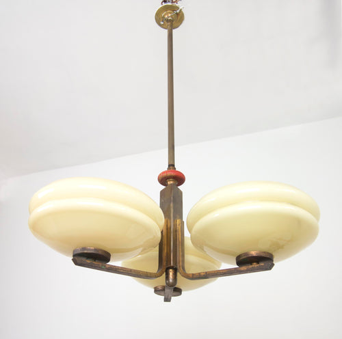 Rare Art Deco 'Pylon' Ceiling Light